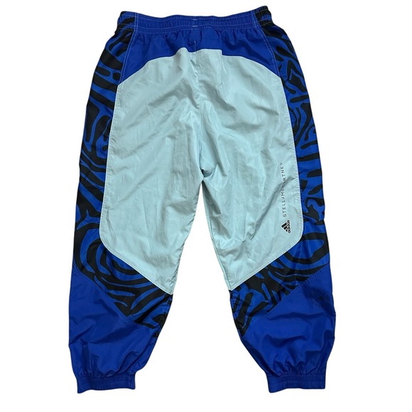 Adidas x Stella McCartney Women's Colorblock Track Pants Arctic Blue Size XL